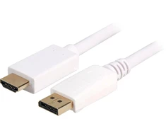 Sharkoon Adapterkabel Displayport 1.2 > HDMI 4K (baltas, 3 Meter)