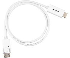 Sharkoon Adapterkabel Displayport 1.2 > HDMI 4K (baltas, 1 Meter)