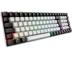 Sharkoon SKILLER SGK50 S2, Gaming-klaviatūra - baltas, DE-išdėstymas, Gateron Raudona