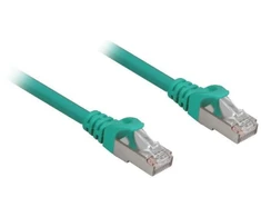 Sharkoon Patchkabel RJ45 Cat.6a SFTP (grün, 3 Meter, LSOH (Halogenfrei))