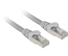 Sharkoon Patchkabel SFTP, RJ-45, mit Cat.7a Rohkabel (grau, 50cm)