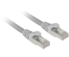 Sharkoon Patchkabel SFTP, RJ-45, mit Cat.7a Rohkabel (grau, 3 Meter)