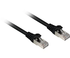 Sharkoon Patchkabel RJ45 Cat.6a SFTP (juodas, 25 cm, LSOH (Halogenfrei))
