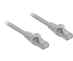 Sharkoon RJ-45/RJ-45 kat.6a S/FTP pilka 0.5m