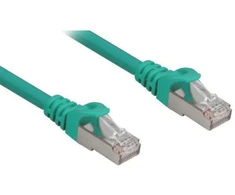 Sharkoon Patchkabel RJ45 Cat.6a SFTP (grün, 10 Meter, LSOH (Halogenfrei))