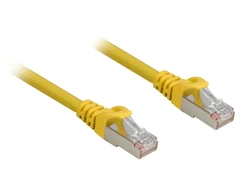 Sharkoon Patchkabel RJ45 Cat.6a SFTP (gelb, 5 Meter, LSOH (Halogenfrei))