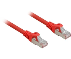 Sharkoon Patchkabel RJ45 Cat.6a SFTP (raudona, 10 Meter, LSOH (Halogenfrei))