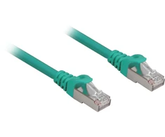 Sharkoon Patchkabel RJ45 Cat.6a SFTP (grün, 1,5 Meter, LSOH (Halogenfrei))