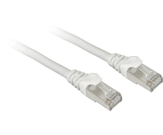 Sharkoon Patchkabel SFTP, RJ-45, mit Cat.7a Rohkabel (baltas, 1 Meter)