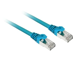 Sharkoon Patchkabel SFTP, RJ-45, mit Cat.7a Rohkabel (blau, 50cm)