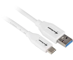 Sharkoon USB 3.1 Kabelis A-C - baltas - 0,5m