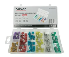 SILVER BEZPIECZNIKI 3-30A 130szt. /Sidabrinis