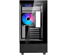 SilverStone Lucid 04, Tower-case - juodas, Tempered Glass x 2