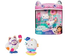 Spin Master Gabby's Dollhouse Cakey Cat &amp; Cookie Bobby 6074285, 2 vnt., įvairiaspalvis, figūrėlių rinkinys, 3 m., plastikas