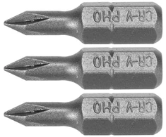 Sthor BITS 1/4''X25 MM PH0 3 VNT