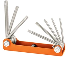 8 in 1 sulankstomas TORX atsuktuvų rinkinys metaliniame korpuse. T9-10-15-20-25-27-30-40 Truper®