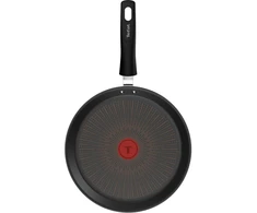 Tefal Crêpe keptuvė Experience Unbreakable G33438, 25cm, juoda, FusionCore danga, indukcija, Thermo-Signal