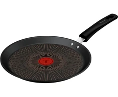 Tefal Crêpe keptuvė Experience Unbreakable G33438, 25cm, juoda, FusionCore danga, indukcija, Thermo-Signal