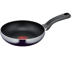 13572 Tefal D52602 Resist keptuvės 20cm su veidrodžio efektu, juodos