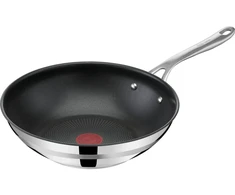 Tefal Wok keptuvė E31019, 28cm, nerūdijantis plienas, titano neprideganti danga, indukcinė, Thermo-Signal