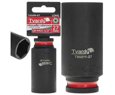 Tvardy Ilgas smūginis antgalis 1/2'' 6-kampis 27mm CR-MO (6/36)