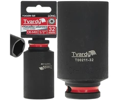Tvardy Ilgas smūginis antgalis 1/2'' 6-kampis 32mm CR-MO (6/36)