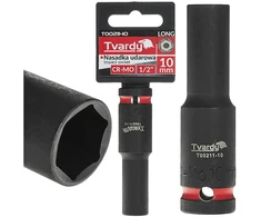 Tvardy Ilgas smūginis antgalis 1/2'' 6-kampis 10mm CR-MO (6/72)