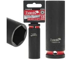Tvardy Ilgas smūginis antgalis 1/2'' 6-kampis 18mm CR-MO (6/72)