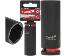 Tvardy Ilgas smūginis antgalis 1/2'' 6-kampis 20mm CR-MO (6/36)