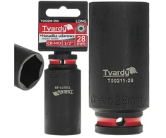 Tvardy Ilgas smūginis antgalis 1/2'' 6-kampis 28mm CR-MO (6/36)