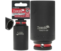 Tvardy Ilgasis smūginis antgalis 1/2'' 6-kampis 30mm CR-MO (6/36)