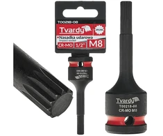 Tvardy Smūginė galvutė SPLINE 1/2'' M8 CR-MO (10/100)