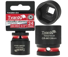 Tvardy Smūginė galvutė 1/2'' 6-kampė 24mm CR-MO (10/100)
