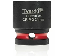 Tvardy Smūginė galvutė 1/2'' 6-kampė 24mm CR-MO (10/100)
