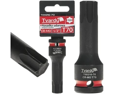 Tvardy Smūginė galvutė TORX 1/2'' T70 CR-MO (10/100)