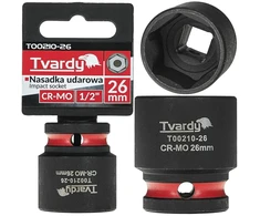 Tvardy Smūginė galvutė 1/2'' 6-kampė 26mm CR-MO (10/60)