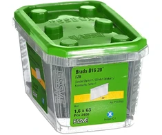 Vinys Essve D16; 1,6×63 mm; 20°; 2400 vnt.; blizgaus cinkavimo