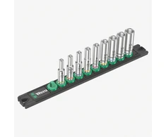 Wera Wera socket magnetic strip A Deep 1 socket set 1/4 (juodas/žalias, 9-piece)