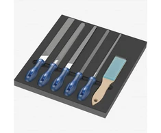 Įrankių rinkinys Wera Wera 9783 foam insert PFERD file set 1, 6 pieces (juodas/pilkas, in foam insert for workshop trolley)