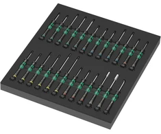 Wera atsuktuvų rinkinys 9715 05150106001, 24 vnt, PH PZ TX, putų įdėklas, ergonomiška rankena