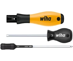 Wiha Drehmoment-Schraubendreher Set TorqueVario-S Micro ESD (juodas/gelb, 18-teilig, 0,1 - 0,6Nm)