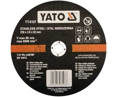 Yato NERŪDIJANČIO PLIENO PJOVIMO DISKAI 230X1,9X22 MM / 5 VNT.