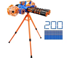 Zuru Insanity Motorized Dart Storm Blaster 36918, 27m, 200 šūviai, 2 vamzdžiai, 2 būgnai, 4 dėtuvės, stovas, 8+ metai