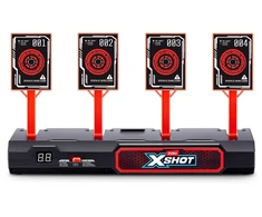 Zuru X-SHOT elektroninis taikinys 36829, 4 taikinių laukai, automatinis taškų skaitiklis, juodas, plastikas, nuo 8 metų