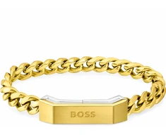 Apyrankė BOSS 1580318M (vyrams), aukso spalvos, dydis 19 cm