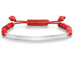 Biżuteria THOMAS SABO A003081410L21. Bransoletka, Kolor raudona sidabrinė. Unisex.