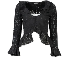 Marškiniai DESIGUAL 23SWTKBY_C85F8FF_NERO2000 (moterims), juoda