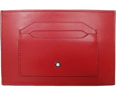 MONTBLANC LEATHER Montblanc MB129909 kortelių dėklas — raudonas