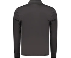 Polo marškinėliai BOSS 50527525PEINTERLOCKLONG_NE001 (vyrams), juoda