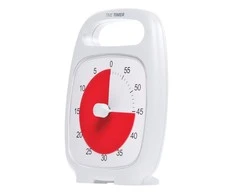 Dėlionė Laikmatis / atgalinio skaičiavimo laikrodis - Time Timer PLUS, Baltas (14x18 cm), JAC5030